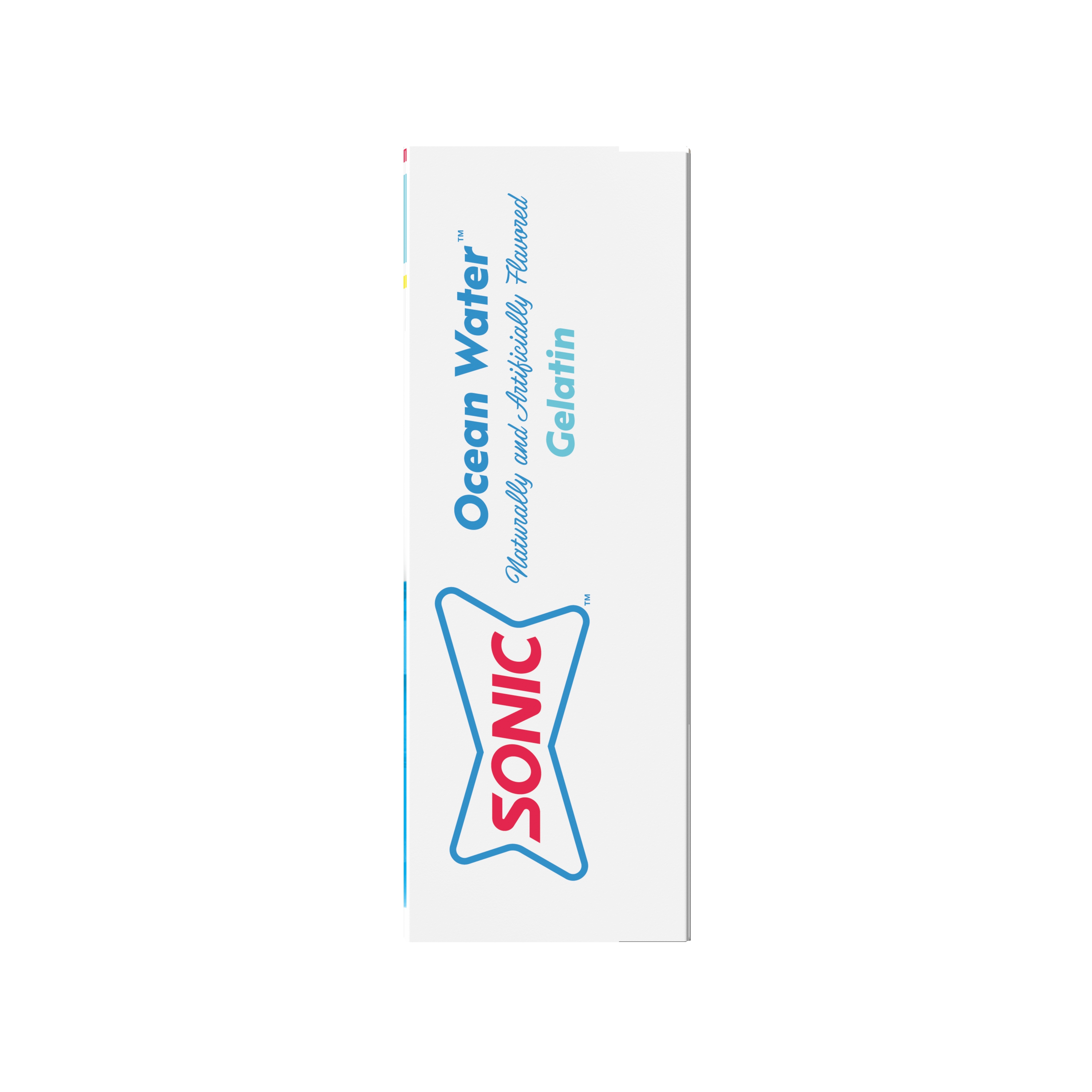 Sonic Ocean Water Gelatin Mix, 6 Servings, 3.94 oz Cardboard Box