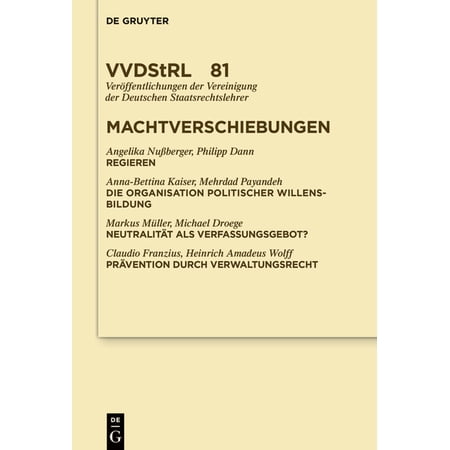 Veröffentlichungen Der Vereinigung Der D Machtverschiebungen Book 81 (Hardcover)