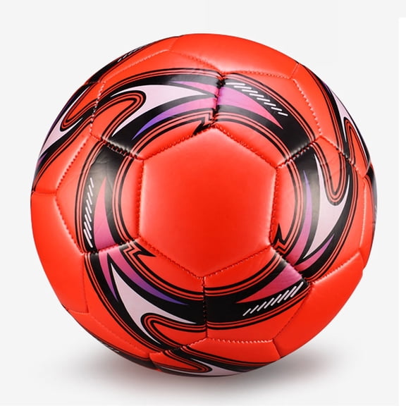 Falleo Clearance Standard Size 5 Soccer Ball Leakproof Campus Football Wear Resistant for Training Competition Red for 11 People
