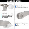thumbnail image 4 of 20pack Hinge Pin Door Stops Satin Brushed Door Stopper Adjustable, 4 of 5