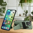 thumbnail image 4 of Allytech Kickstand Case for iPhone 14 Plus 2022 5G, Business Style Ultra Slim Card Holder Stand Case Magnetic PU Leather Anti-Scratch Cover for iPhone 14 Plus 6.7", Green, 4 of 7
