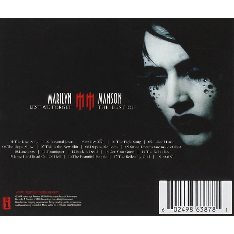 Marilyn Manson - Lest We Forget: The Best of - Music & Performance