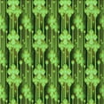 thumbnail image 1 of Ahgly Company Indoor Square Patterned Nebula Green Area Rugs, 7' Square, 1 of 6