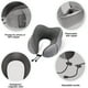 thumbnail image 3 of Marca Amazon: almohada de viaje Eono, almohada de espuma viscoelástica para el cuello, almohada de viaje para el cuello, perfecta para la oficina del coche del avión, incluye máscara para dormir, tapones para los oídos, bolsa de transporte ACTIVE Biensenido a ACTIVE, 3 of 5
