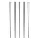thumbnail image 1 of Palillos de acero inoxidable, 5 pares de palillos reutilizables, fáciles de usar, palillos para familia/hotel/restaurante de 23 cm, 1 of 5