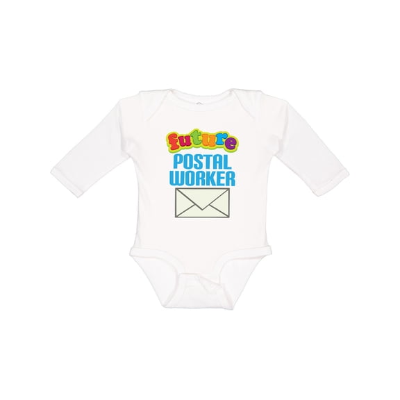 Inktastic Future Postal Worker Mail Boys or Girls Long Sleeve Baby Bodysuit