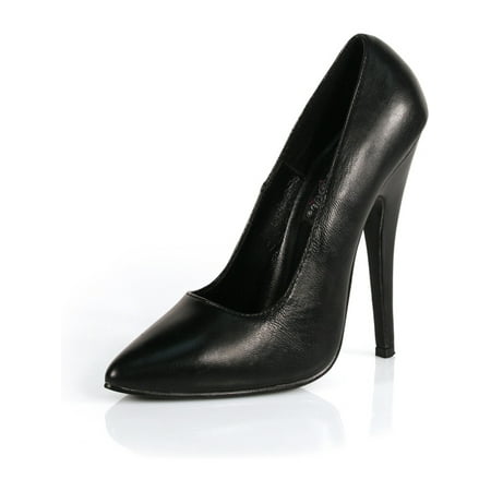 Sexy Dance Shoe High Heel - 6 Inch Sexy High Heel Shoe Classic Pump Black Leather