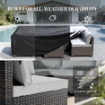 thumbnail image 2 of Patio Furniture Set 7 Piece - All-Weather - Wicker Rattan Patio Outdoor Conversation Set, Modular Sectional Sofa for Backyard, Garden, Poolside, Balcony, Porch, Patio,Brown/Light Gray, 2 of 6