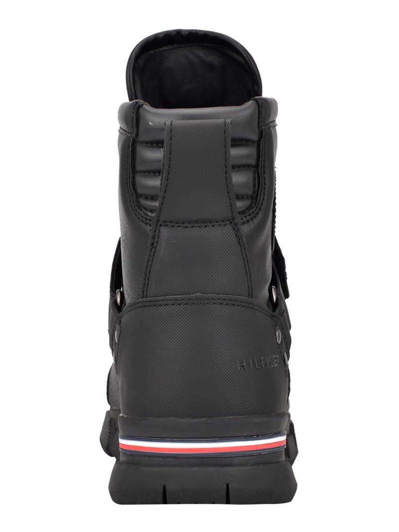 TOMMY HILFIGER Mens Black Imperial Round Toe Zip-Up Duck  display picture 2