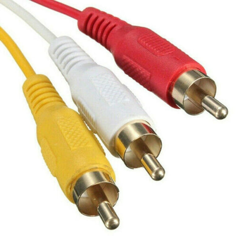 Kit Convertidor Rca A Hdmi + Cable Rca 1.5m + Cable Hdmi 1.5