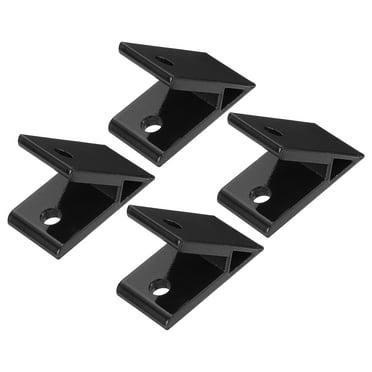 Uxcell 4Pack 45 Degree Angle Aluminum Profile Corner Brackets Joint Connectors for 4040 Series (Black)