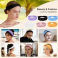 thumbnail image 4 of Unique Bargains Headbands for Women Elastic Non-Slip Headband Moisture-Wicking Athletic Hair Band Light Blue 6 Pcs, 4 of 7