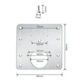 thumbnail image 2 of Cabinet Hinge Repair Plates, Universal Application for Various Kitchen Furniture, Load Bearing Capacity Ensuring Sturdy Repair, Complete Set Including Fixing Screws, 4 Pieces, 2 of 5