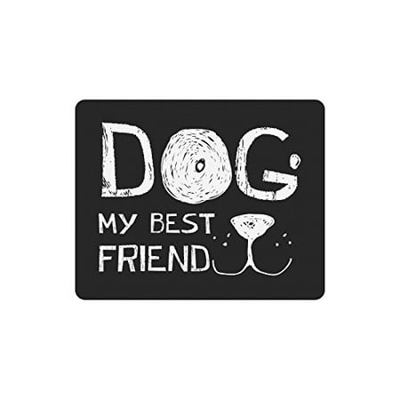 POPCreation Dog My Best Friend Mouse Pad Gaming Mousepad 9.84