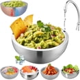 thumbnail image 6 of Dip Chiller Bowl Large Capacity, Stainless Steel Insulated Party Ice Serving Bowl, Salad Pod for Salsa Guacamole Condiments, Hot & Cold（1pc）, 6 of 6