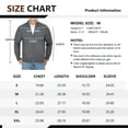 thumbnail image 6 of Iceglad Mens Full Zip Cardigan Sweater Casual Stand Collar Regular Fit Knit Sweater Fall Winter Ribbed Cardigan, 6 of 8