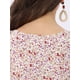 thumbnail image 5 of INSPIRE CHIC Vestidos de Mujer con Mangas Cortas, Vestido Midi Floral de Primavera y Verano, Color Blanco, Talla XL, 5 of 7