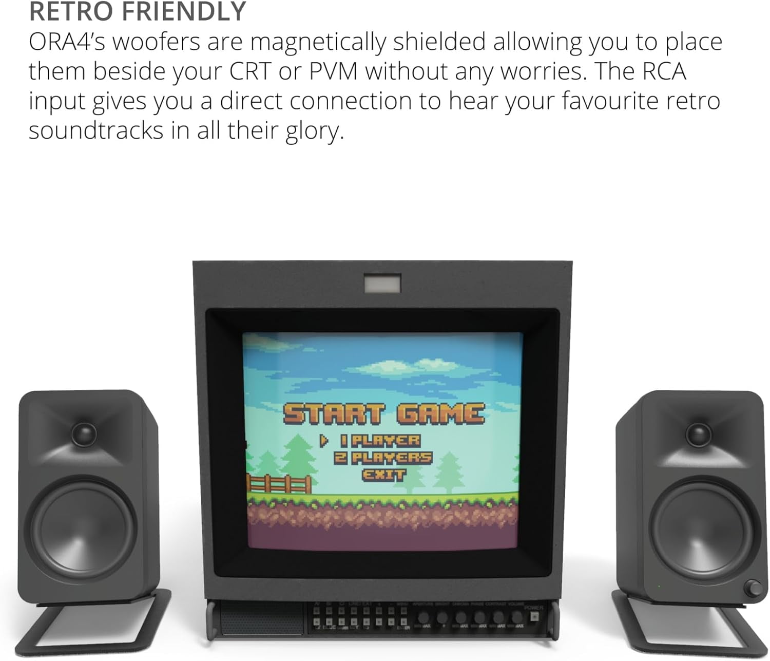 Kanto ORA4MB Pro Audio Bluetooth Desktop Speakers - Matte Black Pair with 3 Year Amber Protection Plan (2024)