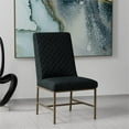 thumbnail image 3 of Pemberly Row 19.5" Modern Velvet Dining Chair in Navy (Set of 2), 3 of 3