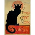 thumbnail image 2 of Steinlen, Theophile 15x18 Gold Ornate Wood Framed with Double Matting Museum Art Print Titled - Tournee du Chat Noir, 2 of 4