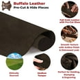 thumbnail image 3 of European Leather Work Buffalo Hide 8-10 oz. 3-4mm  Pre-Cut Size: 8"x60"  Chocolate Brown Color - Full Grain Leather for Tooling, Stamping, Molding, Engraving, 3 of 9