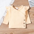 thumbnail image 5 of Baby Girl Clothes Set Ruffle Long Sleeve Soft Baby Sleepsuit, 5 of 6