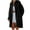 Black, variant on Elainilye Fashion Wool Coats For Women Fall Lapel Button Casual Long Sleeve Split Overcoat Plus Size Coat,Black