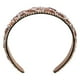 thumbnail image 2 of Light Brown Rhinestone Headband for Decoration Delicate Hair Hoops Women Girls Accessories 0.5 Inch, 2 of 5
