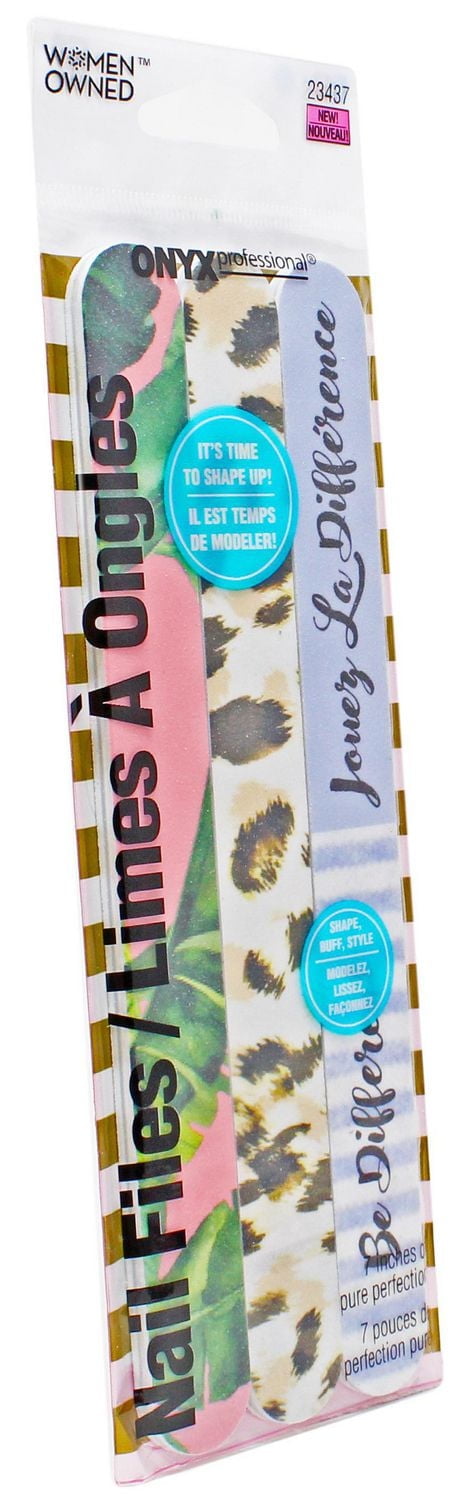 Onyx Professional 3PK 7" Nail Files, Nail File 3pk