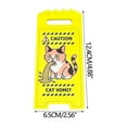 thumbnail image 2 of 100Fens Funny Beware Of Cats Vomitus Mini Foldable Table Sign Double-Sided Printed Cats Themed Decor And Various Breeds And Colors, 2 of 5