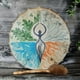 thumbnail image 2 of Tambor de mano con diseño de decoración de árbol de la vida de 10 pulgadas con baqueta, tambor de luna de alquimia chamán Instrumental, sanador de sonido, 2 of 4