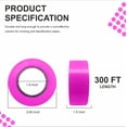 thumbnail image 2 of SINGHAL 12 Pack Pink Flagging Tape,1 Inch width 300 ft Length, Neon tree marking, surveyor tape, barricading and flagging various areas | Highly Visible l Non Adhesive, 2 of 5