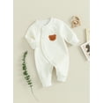 thumbnail image 3 of GXFC Infant for Boy Girls Long Sleeve Bear Embroidery Jumpsuits Rompers Bodysuit for Baby 3M 6M, 3 of 8