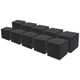 thumbnail image 3 of Cajas de regalo pequeñas para dama de honor, padrinos de boda, 10 unidades, caja de exhibición reciclable mate con cinta de tetragonum, color negro, 3 of 14
