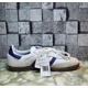 thumbnail image 2 of Ad-id-as Originals Samba ADV White Purple Men's 9.5 Casual Lifestyle Shoes IE6613, 2 of 6