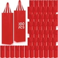 thumbnail image 1 of Paquete de 100 bolsas de regalo para vino tinto Windyun, reutilizables, 35 x 9 x 10 cm, 1 of 7