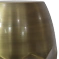 thumbnail image 3 of Allora 16" Contemporary Metal Accent Side Table in Antique Gold, 3 of 5