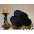thumbnail image 5 of GLAMBURG Ultra Soft 6-Piece Hand Towel Set 16x28 - 100% Ringspun Cotton - Durable & Highly Absorbent Hand Towels - Ideal for use in Bathroom, Kitchen, Gym, Spa & General Cleaning - Black, 5 of 6