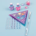 thumbnail image 4 of Make It Real: Mystic Crystal 9 Piece Makeup Kit - Sparkle Head To Toe, Rings-Eyes-Lips-Nails, Pink & Purple Water-Based Nail Polish, You Are Magic, Take-Anywhere Cosmetic Set, Kids Ages 8+, 4 of 7