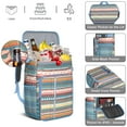 thumbnail image 4 of Bohemian Style Cooler Backpack 26 Cans – Waterproof Leakproof Lunch Backpack with Natural Floral Design for Travel, Work, and Outdoor Use, 4 of 6