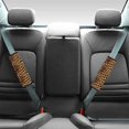 thumbnail image 2 of Renewold Leopard Fur Print Car Seat Belt Pads for Men Women Non-Slip Breathable Seat Belt Shoulder Strap Cover Universal Fit Most Car SUV, 2 Pack, 2 of 6
