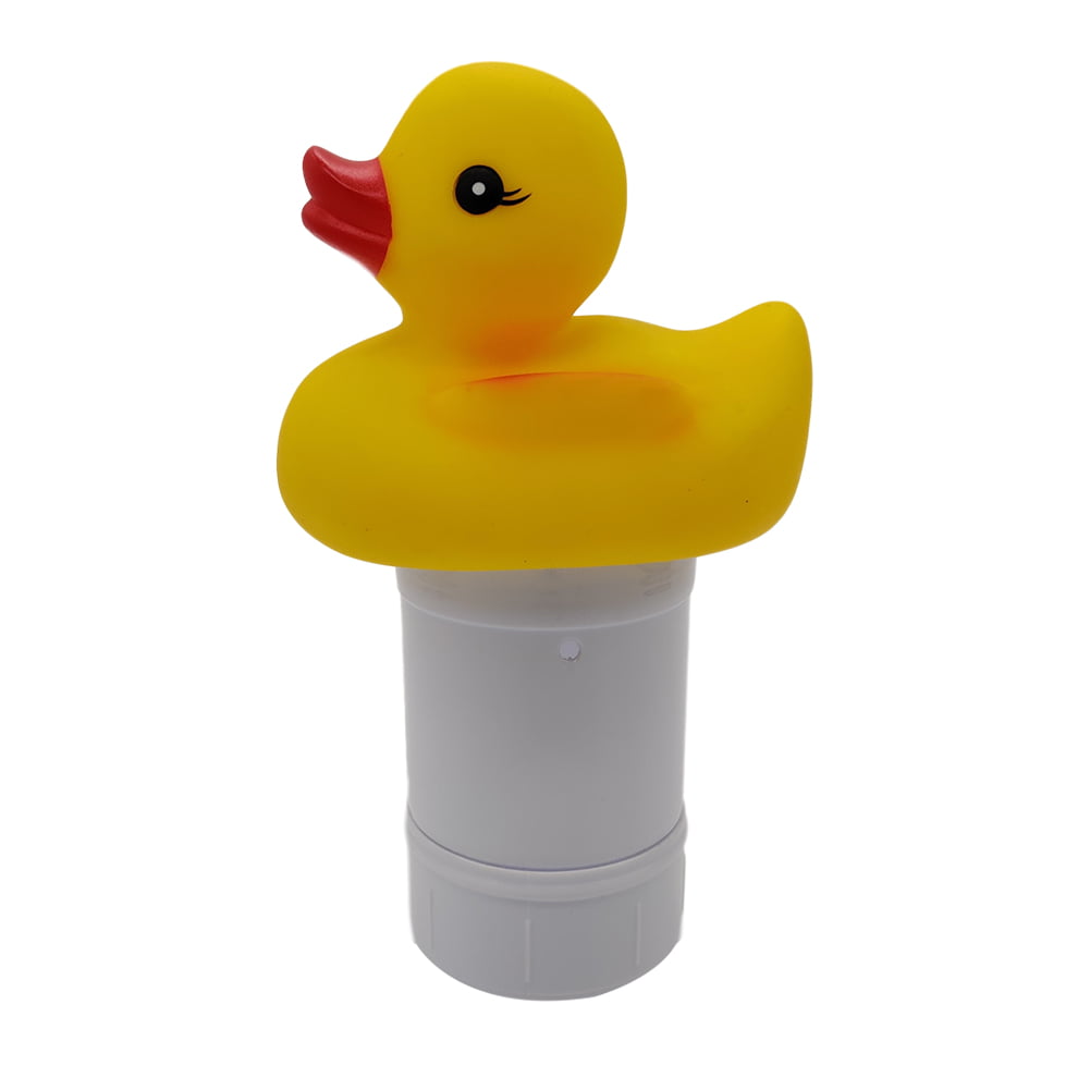 Chemical Tablet Dispenser Auto Floating Spa PP Duck Shape Swimming Pool Outdoor 