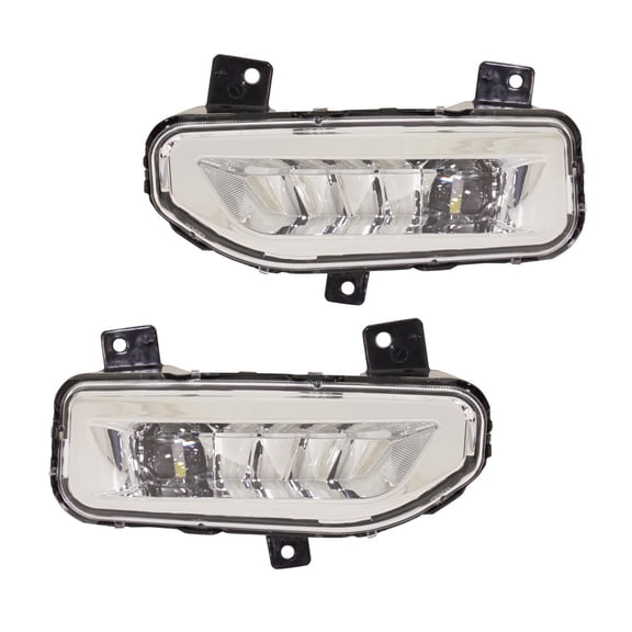 For Nissan Frontier 2022 2023 2024 Fog Light Driver and Passenger Side | Pair | LED | Replacement For NI2592141, NI2593141 | 26155-8995C, 26150-8995C