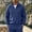 Navy, variant on Men’s Waffle Knit Full Zip Track Jacket, Stand Collar Long Sleeve Casual Athletic Warm Outerwear Coat Size 3XL Army Green
