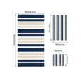 thumbnail image 4 of Navy Blue Khaki Striped Towel Set of 3, Soft Microfiber Bath Towels, Hand Towel, Washcloths, Modern Minimalist Ombre Lines Quick-Dry Absorbent Towels for Bathroom Kitchen Hotel Beach Gym Spa, 4 of 7
