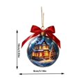 thumbnail image 2 of Qwtwty Christmas Ball Ornaments with Hang Rope, Shatterproof Hanging Bauble Pendants for Xmas Tree Holiday Wedding Party Decorations, 2 of 7