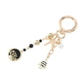 thumbnail image 6 of Unique Bargains 1 Pc Handbag Charm Keychain Tree Bag Accessories Gold Tone Black, 6 of 6