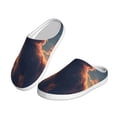 thumbnail image 2 of Lsque Starry Sky Cloud Puppy Pattern Womens Comfort Cotton on Scuff With Memory Foam and Anti-skid Sole Slipper-40/41, 2 of 7
