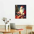 thumbnail image 2 of Shiartex Christmas Decor Santa and Snowman Canvas Wall Art 16x20in for Living Room Bedroom Print 16x20in, 2 of 3