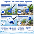 thumbnail image 5 of SLOCME 5-in-1 Aquarium Cleaning Kit with Gravel Vacuum Siphon Pump – Manual Fish Tank Cleaner for Water Change and Algae Removal, 5 of 8